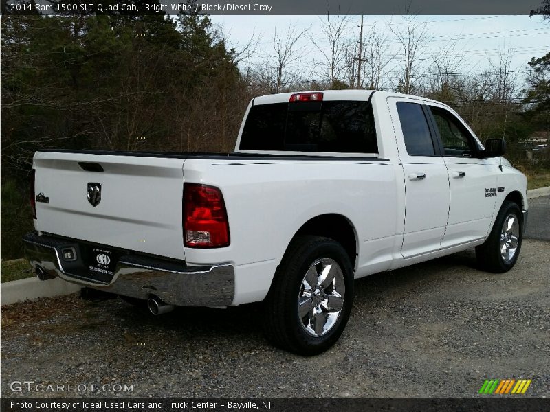 Bright White / Black/Diesel Gray 2014 Ram 1500 SLT Quad Cab