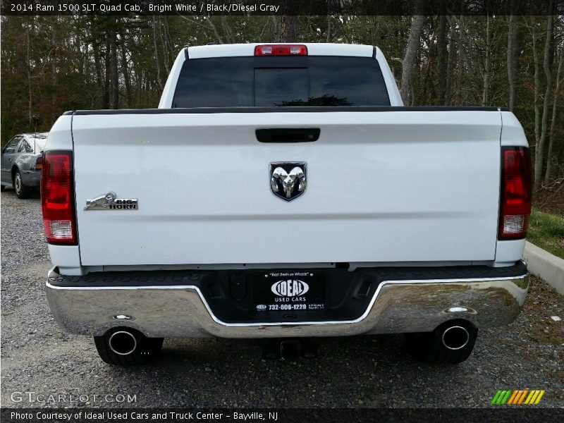Bright White / Black/Diesel Gray 2014 Ram 1500 SLT Quad Cab