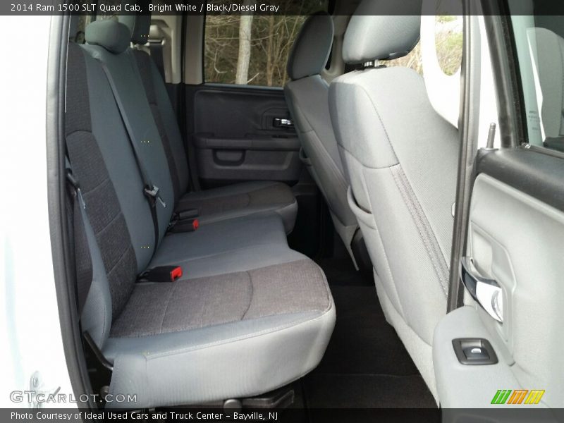 Bright White / Black/Diesel Gray 2014 Ram 1500 SLT Quad Cab