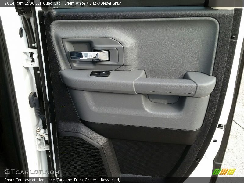 Bright White / Black/Diesel Gray 2014 Ram 1500 SLT Quad Cab