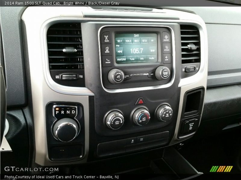 Bright White / Black/Diesel Gray 2014 Ram 1500 SLT Quad Cab