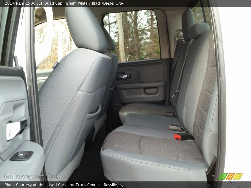 Bright White / Black/Diesel Gray 2014 Ram 1500 SLT Quad Cab