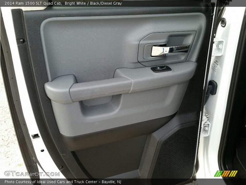 Bright White / Black/Diesel Gray 2014 Ram 1500 SLT Quad Cab