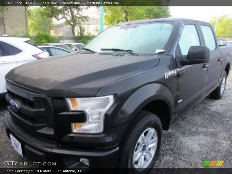 Shadow Black / Medium Earth Gray 2016 Ford F150 XL SuperCrew