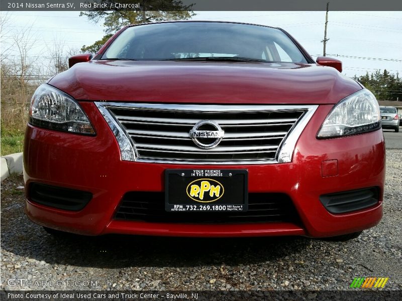 Red Brick / Charcoal 2014 Nissan Sentra SV