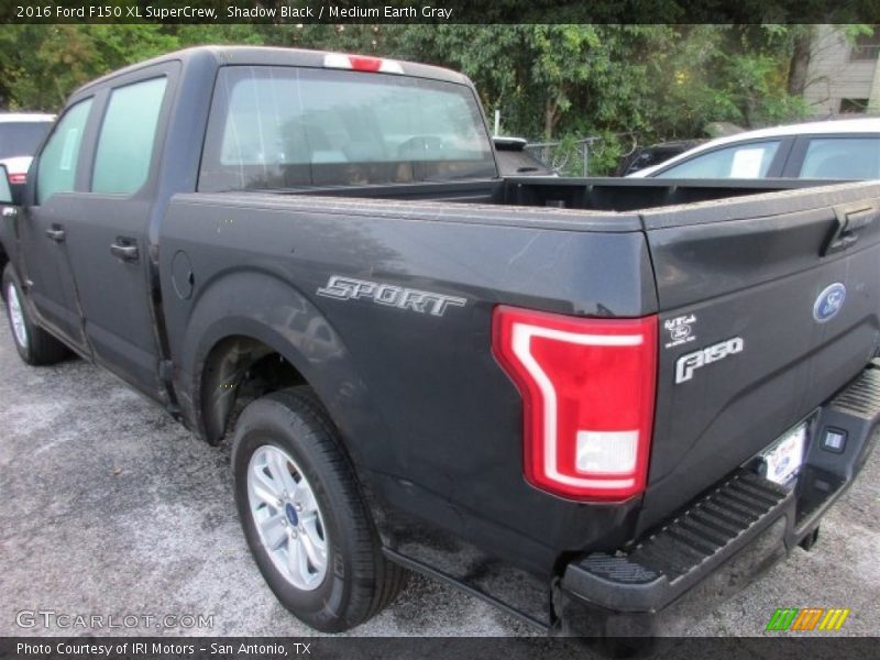 Shadow Black / Medium Earth Gray 2016 Ford F150 XL SuperCrew