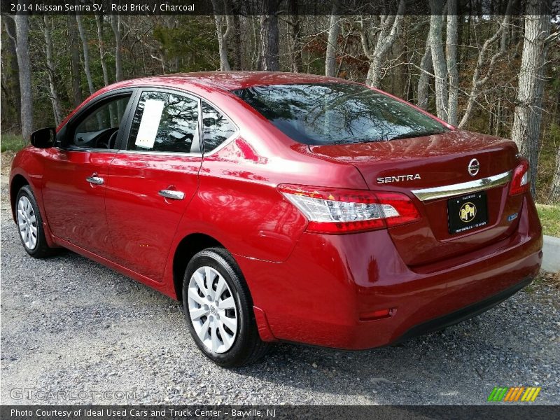 Red Brick / Charcoal 2014 Nissan Sentra SV
