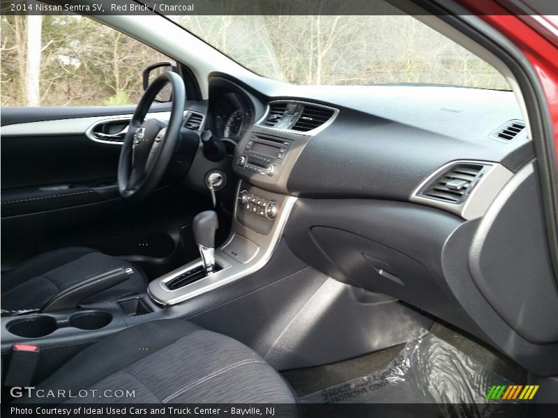 Red Brick / Charcoal 2014 Nissan Sentra SV