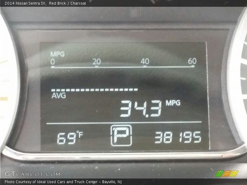 Red Brick / Charcoal 2014 Nissan Sentra SV