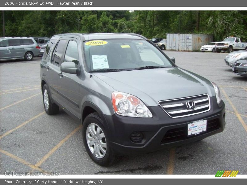 Pewter Pearl / Black 2006 Honda CR-V EX 4WD