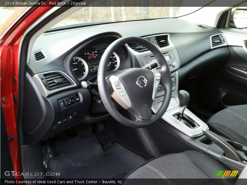 Red Brick / Charcoal 2014 Nissan Sentra SV