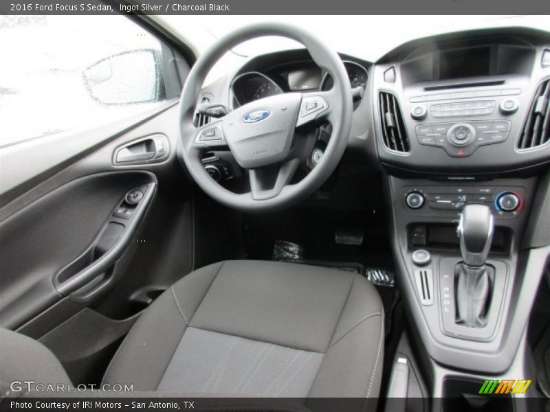 Ingot Silver / Charcoal Black 2016 Ford Focus S Sedan