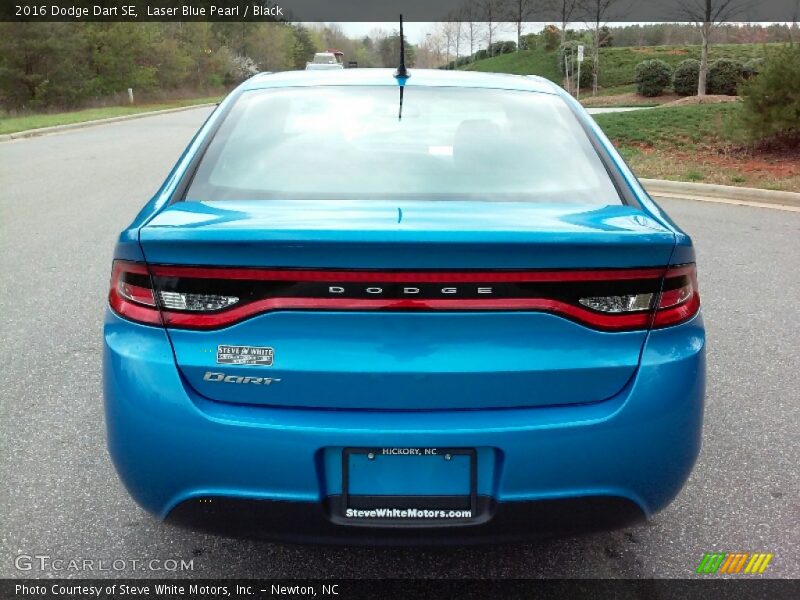 Laser Blue Pearl / Black 2016 Dodge Dart SE