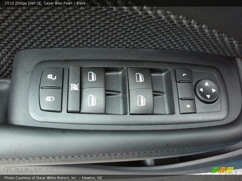 Laser Blue Pearl / Black 2016 Dodge Dart SE