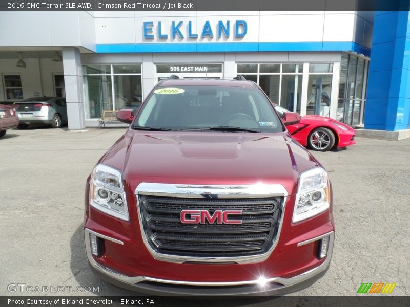 Crimson Red Tintcoat / Jet Black 2016 GMC Terrain SLE AWD