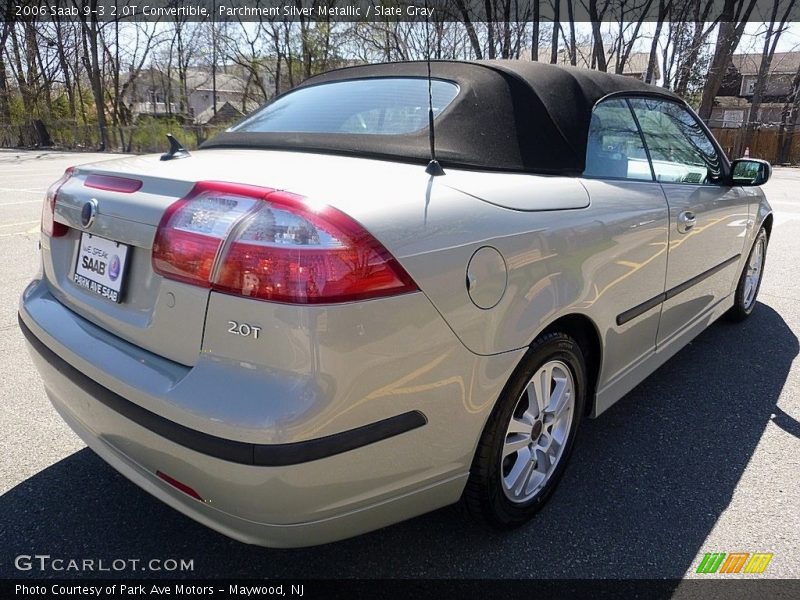 Parchment Silver Metallic / Slate Gray 2006 Saab 9-3 2.0T Convertible