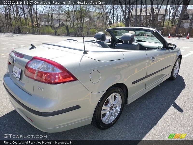 Parchment Silver Metallic / Slate Gray 2006 Saab 9-3 2.0T Convertible