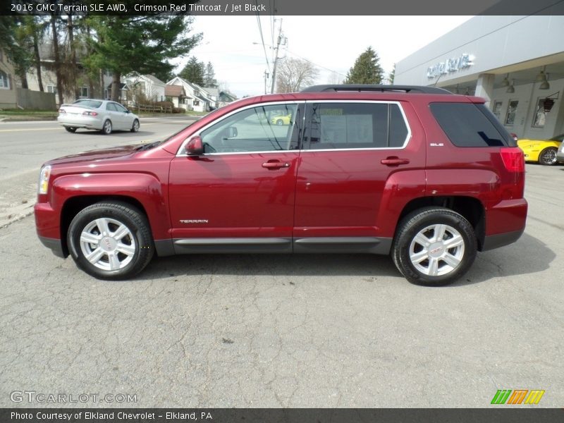 Crimson Red Tintcoat / Jet Black 2016 GMC Terrain SLE AWD