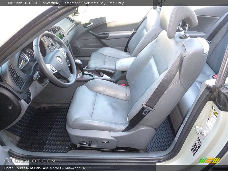 Parchment Silver Metallic / Slate Gray 2006 Saab 9-3 2.0T Convertible