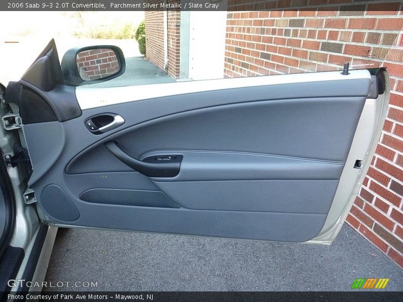 Parchment Silver Metallic / Slate Gray 2006 Saab 9-3 2.0T Convertible