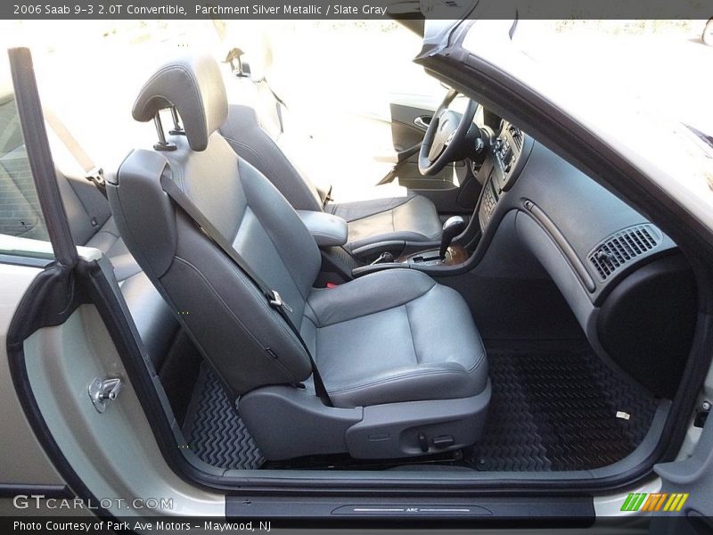 Parchment Silver Metallic / Slate Gray 2006 Saab 9-3 2.0T Convertible