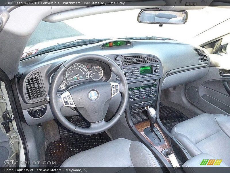 Parchment Silver Metallic / Slate Gray 2006 Saab 9-3 2.0T Convertible