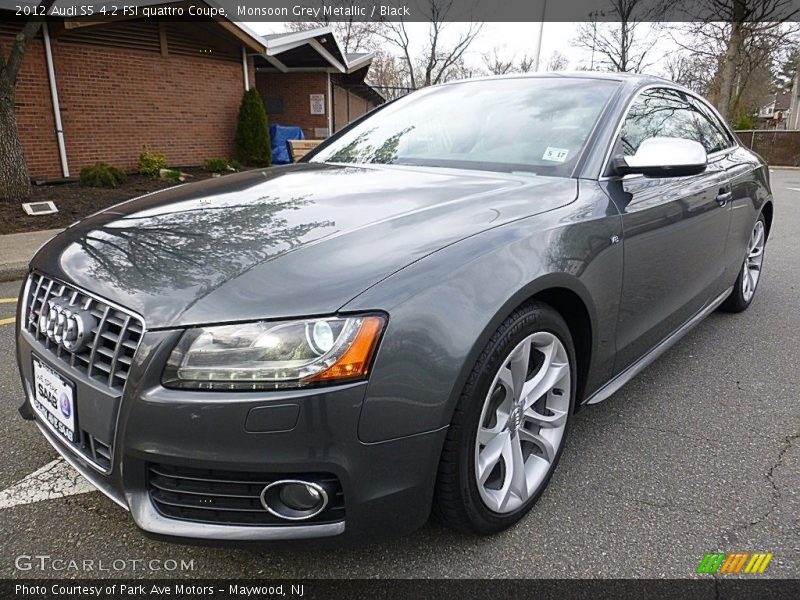 Monsoon Grey Metallic / Black 2012 Audi S5 4.2 FSI quattro Coupe
