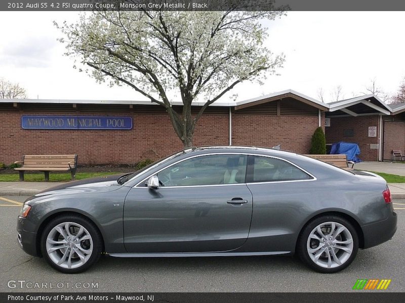 Monsoon Grey Metallic / Black 2012 Audi S5 4.2 FSI quattro Coupe