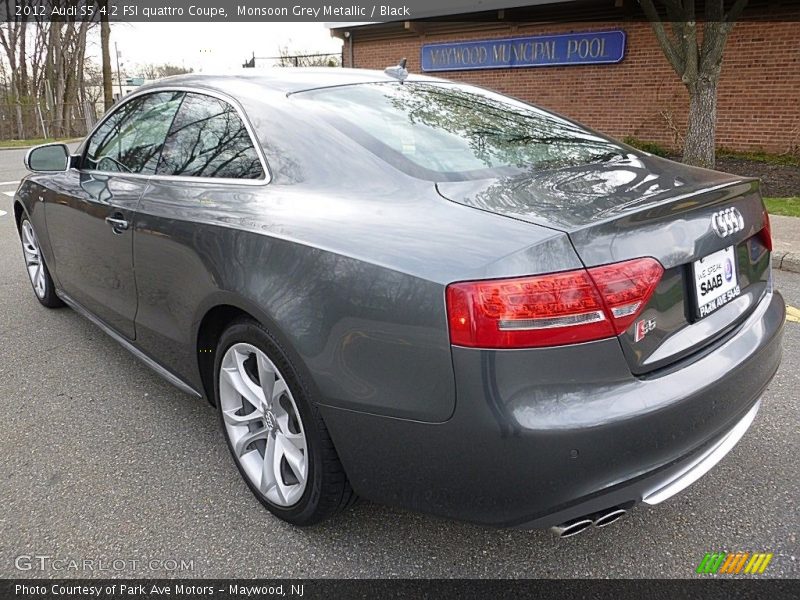 Monsoon Grey Metallic / Black 2012 Audi S5 4.2 FSI quattro Coupe