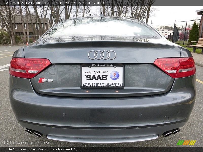 Monsoon Grey Metallic / Black 2012 Audi S5 4.2 FSI quattro Coupe