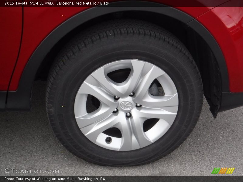Barcelona Red Metallic / Black 2015 Toyota RAV4 LE AWD