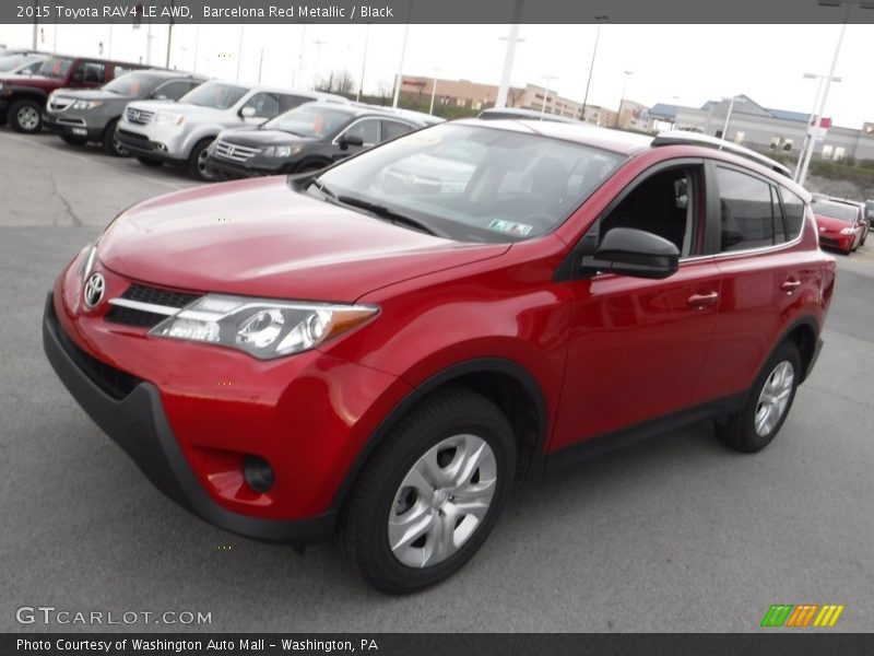 Barcelona Red Metallic / Black 2015 Toyota RAV4 LE AWD