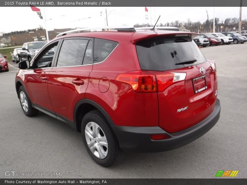 Barcelona Red Metallic / Black 2015 Toyota RAV4 LE AWD