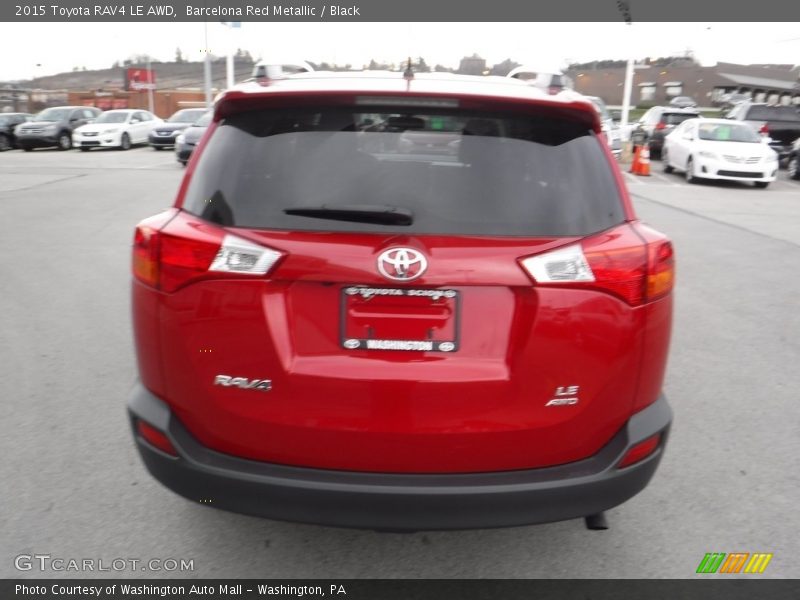 Barcelona Red Metallic / Black 2015 Toyota RAV4 LE AWD