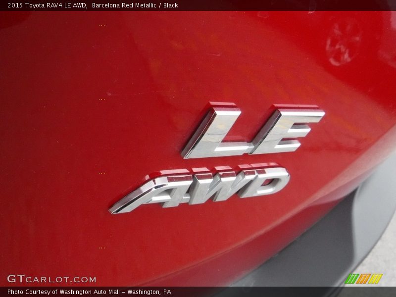 Barcelona Red Metallic / Black 2015 Toyota RAV4 LE AWD