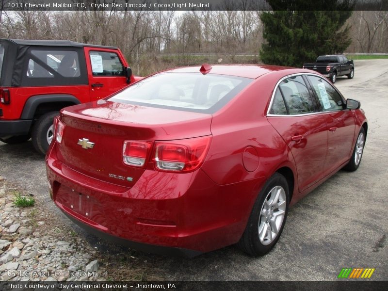 Crystal Red Tintcoat / Cocoa/Light Neutral 2013 Chevrolet Malibu ECO