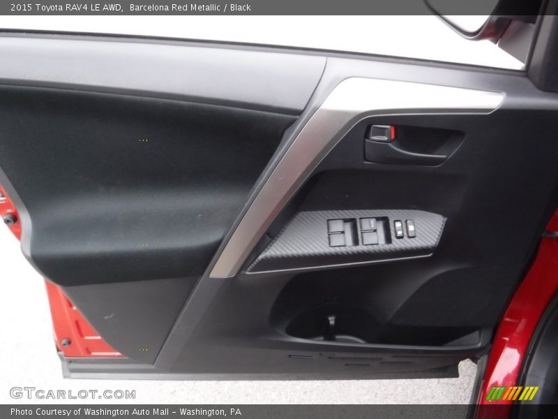 Barcelona Red Metallic / Black 2015 Toyota RAV4 LE AWD
