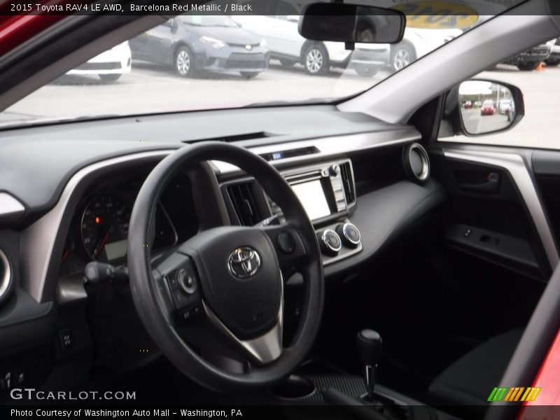 Barcelona Red Metallic / Black 2015 Toyota RAV4 LE AWD