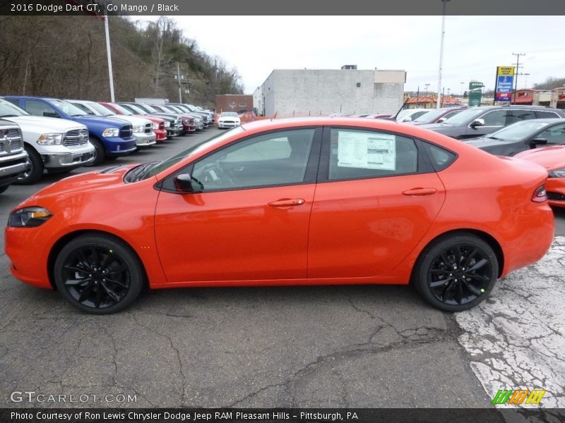 Go Mango / Black 2016 Dodge Dart GT