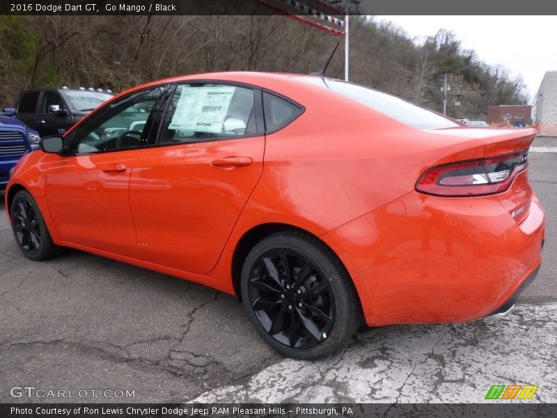 Go Mango / Black 2016 Dodge Dart GT