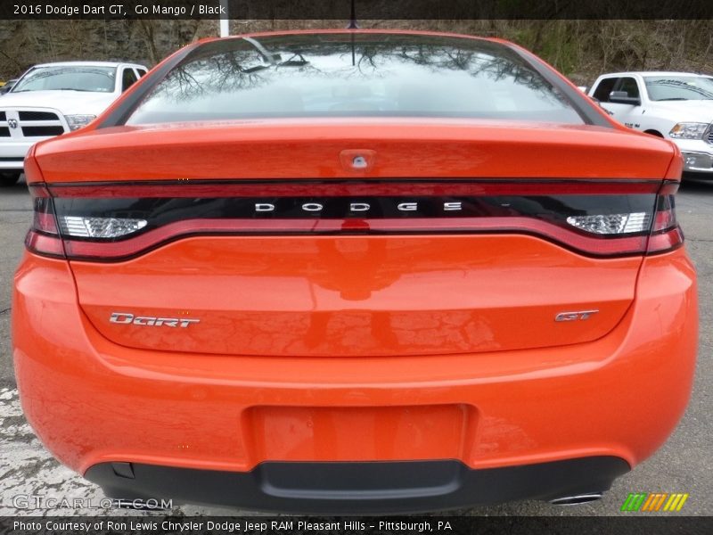 Go Mango / Black 2016 Dodge Dart GT