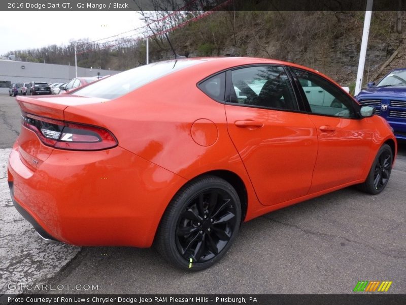Go Mango / Black 2016 Dodge Dart GT