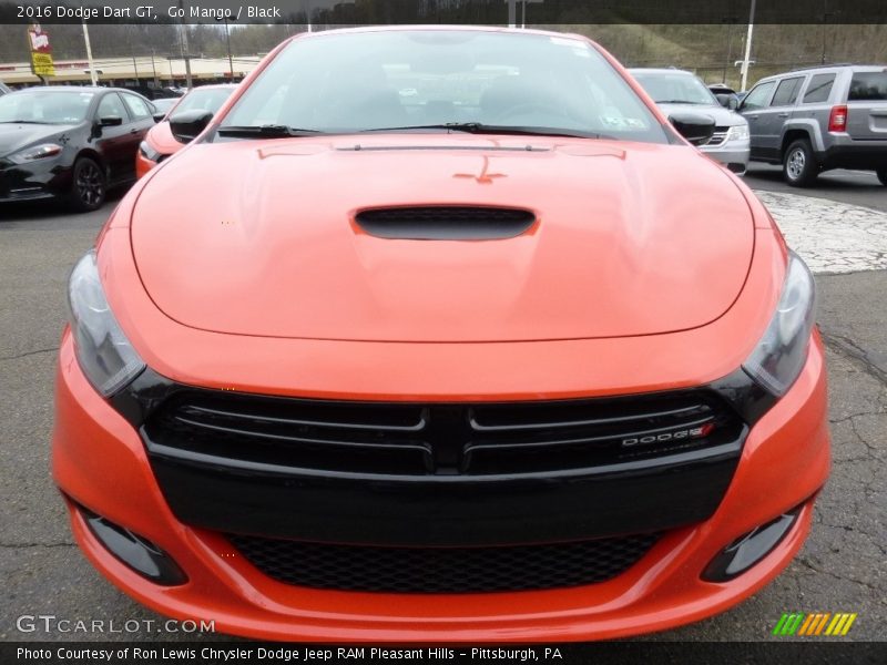 Go Mango / Black 2016 Dodge Dart GT