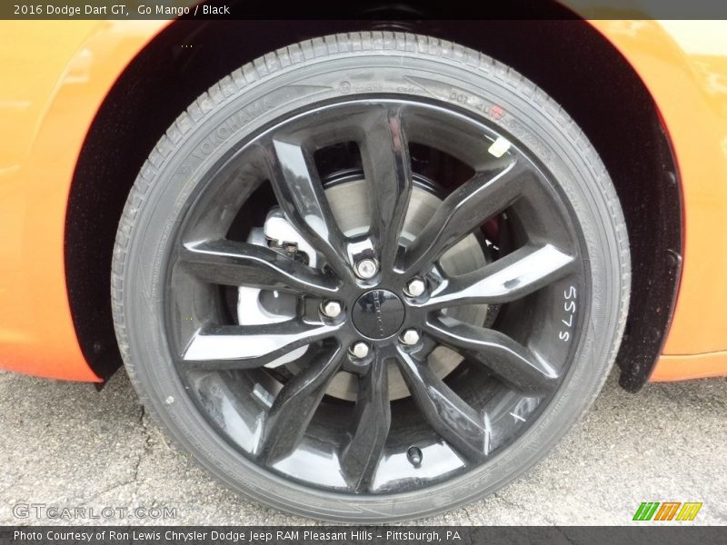 Go Mango / Black 2016 Dodge Dart GT
