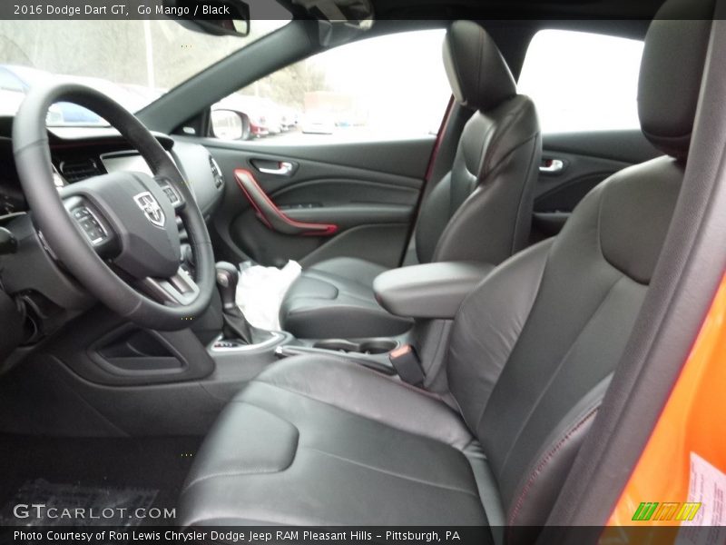 Go Mango / Black 2016 Dodge Dart GT