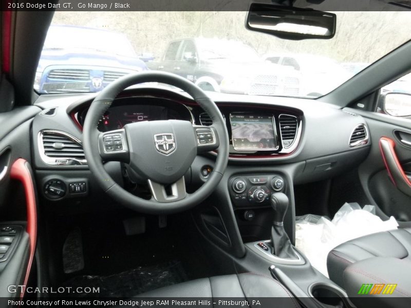 Go Mango / Black 2016 Dodge Dart GT
