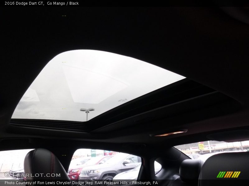 Go Mango / Black 2016 Dodge Dart GT