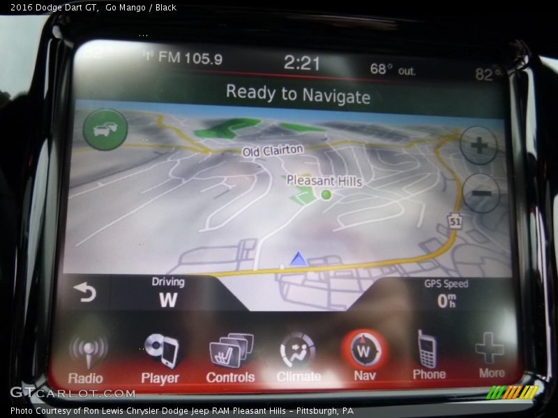 Go Mango / Black 2016 Dodge Dart GT