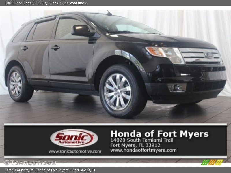 Black / Charcoal Black 2007 Ford Edge SEL Plus