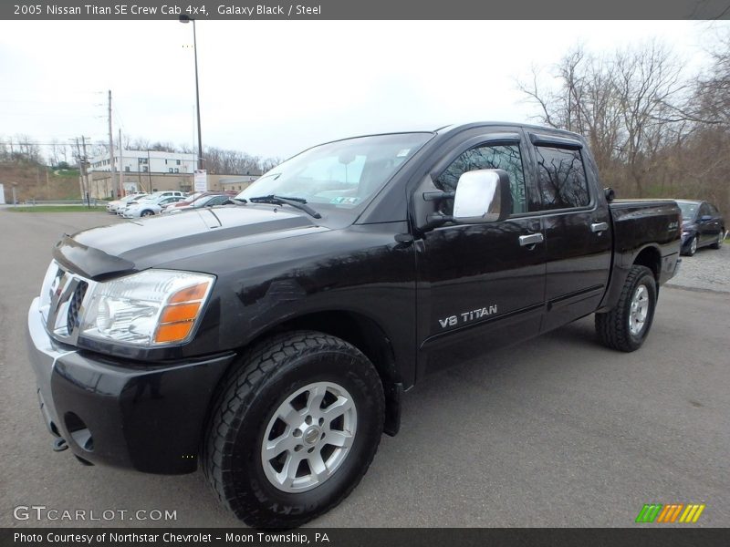 Galaxy Black / Steel 2005 Nissan Titan SE Crew Cab 4x4